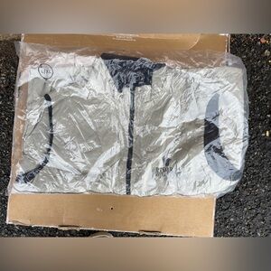 Gray and Black Graphic Hoodie